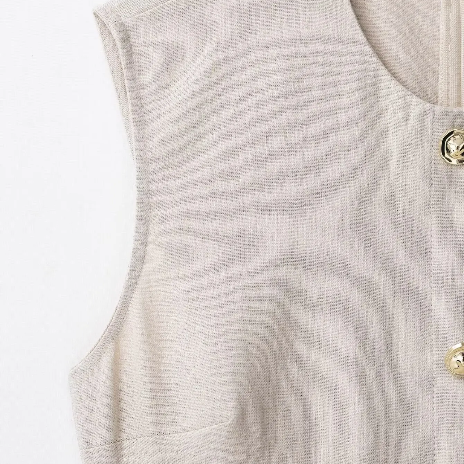 Nina | Sleeveless Round Neck Midi Dress with Pocket