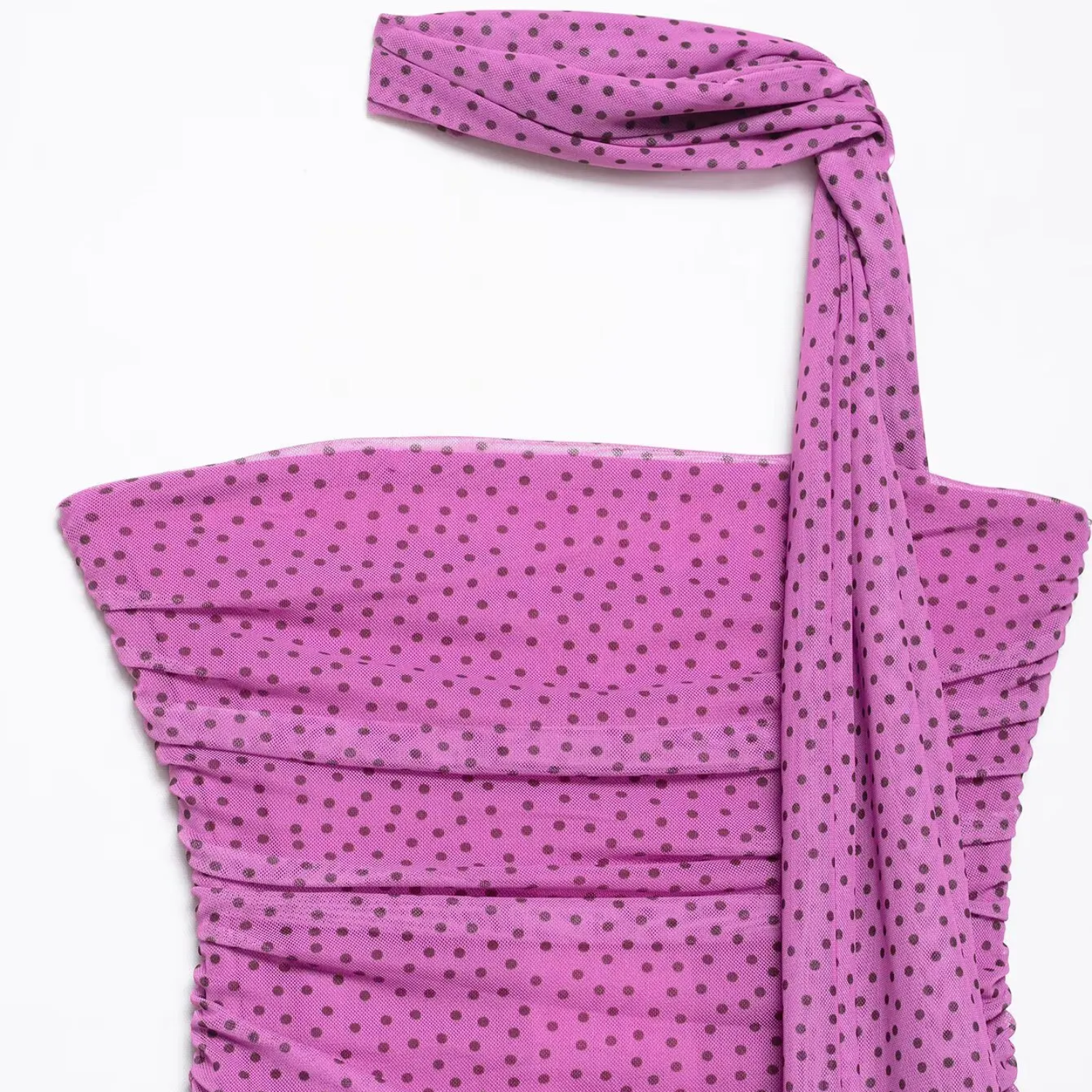 Daisy | Polka Dot Backless Sleeveless Midi Party Dress